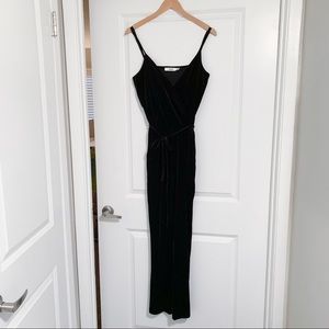 Black Velvet Pantsuit - NWOT